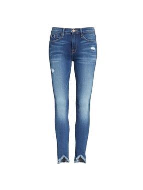 FRAME LE SKINNY DE JEANNE TRIANGLE HEM JEANS IN SEABRIGHT EXCLUSIVE size 27